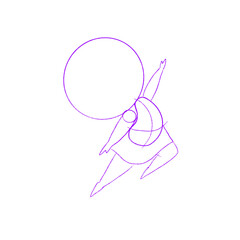 hand holding pink balloon