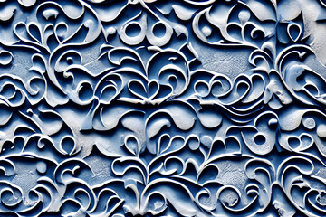 abstract decorative relief navy blue stucco wall texture HD