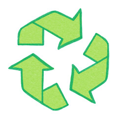 Recycle Symbol Sustainable Doodle Hand drawn decorative illustration