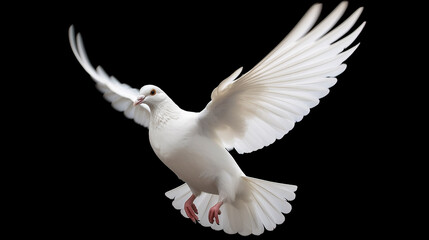 Fototapeta na wymiar the white dove is a symbol of peace. generative ai