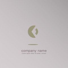 logo icon design letter C futuristic modern monogram simple elegant attractive for luxury company brown color luxury eps 10