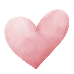 pink heart on transparent.
