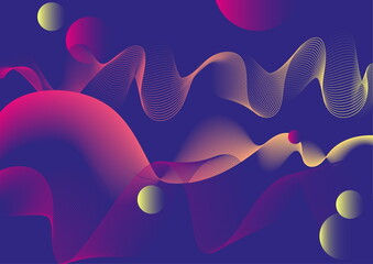 fala, ilustracja, gradient, ruch, abstrakcja, przejście kolor , ciemne, wave, illustration, gradient, movement, abstract, color transition , dark, © Wiktoria