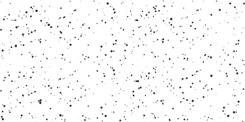 Abstract Black and White Spotted Pattern - Random Placed Spots Texture, Vector Design on White Background