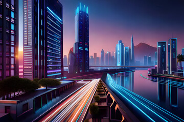 Fototapeta premium city at night