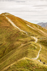 kręty szlak przez Czerwone Wierchy w Tatrach Zachodnich, Tatrzański Park Narodowy, Tatry, Polska, Kościelisko, Zakopane