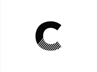 Letter c - vector logo concept illustration. Letter c logotype. Abstract logo. Vector logo template. Design element, Vector Illustration Of Abstract Icons Based On The Letter c .