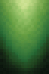 Abstract background with vertical pixel square shapes. Dark green mosaic pattern gradating to light green. Design texture elements for banners, covers, posters, backdrops, walls. Vector illustration.