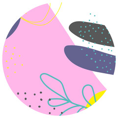 Pastel Purple Pink Abstract Circle Background