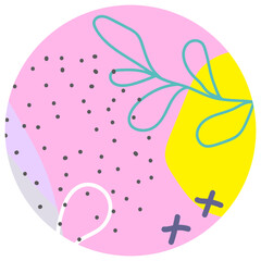 Pastel Purple Pink Abstract Circle Background