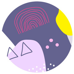 Pastel Purple Pink Abstract Circle Background