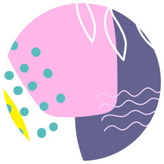 Pastel Purple Pink Abstract Circle Background