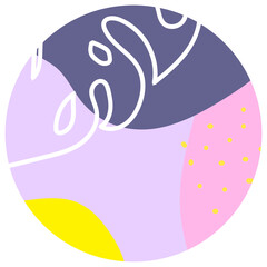 Pastel Purple Pink Abstract Circle Background