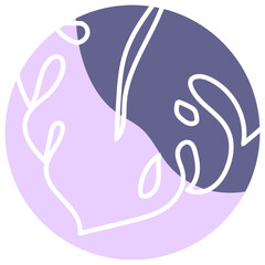 Pastel Purple Pink Abstract Circle Background