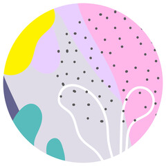 Pastel Purple Pink Abstract Circle Background