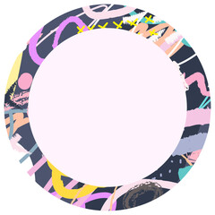Pastel Purple Pink Abstract Circle Background