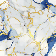 Hight resolution of Blue And White Marble texture illustration. Ai Generated