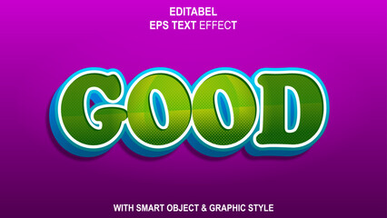 Text Effect With EPS Format, Comic Solid Syle