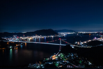 関門大橋夜景