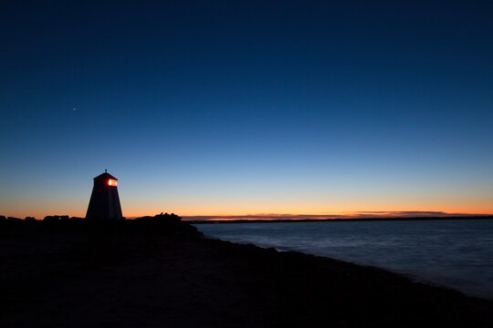 Lighthouse at blue hour