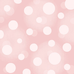 Pink pastel polka dots pattern wallpaper