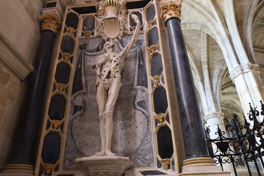L'&eacute;glise coll&eacute;giale Saint Etienne, de style gothique flamboyant, ville de Bar le Duc, d&eacute;partement de la Meuse, France