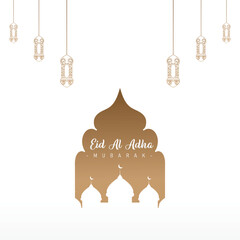 feed design for posts on various social media. with a minimalist theme for the celebration of Eid al-Adha