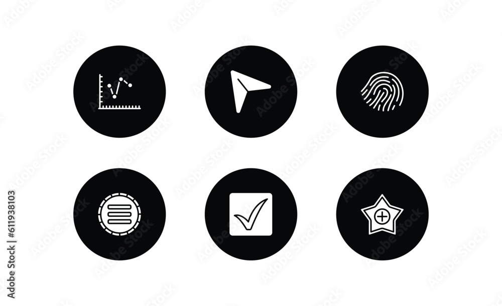 Poster user interface filled icons set. user interface filled icons pack included multiple variable lines, 