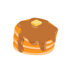 pancake isolated on white
