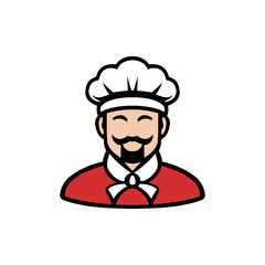 chef food love restaurant logo vector illustration template design