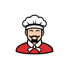 chef food love restaurant logo vector illustration template design