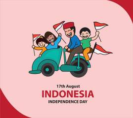 Indonesia independence day poster