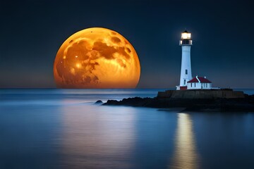 lighthouse in the night