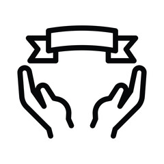 no racism line icon illustration vector graphic