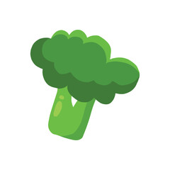 Broccoli vegetable cartoon vector illustration