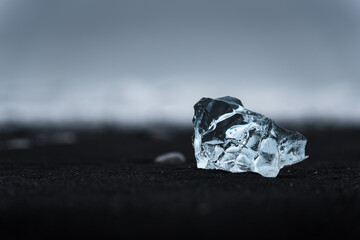 ice on diamond beach