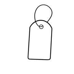 blank price tag