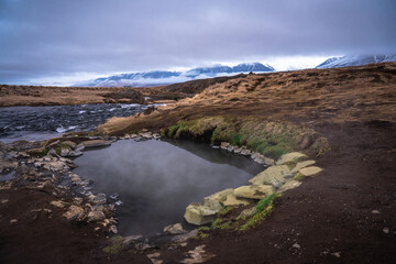 wild hot spring in iceland