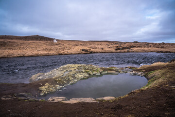 wild hot spring in iceland