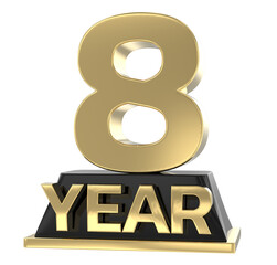 Top Gold And ANNIVERSAYR 3d render