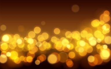 Golden luxury bokeh soft light abstract backgrounds, Vector eps 10 illustration bokeh particles, Backgrounds decoration