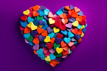 colorful heart shape