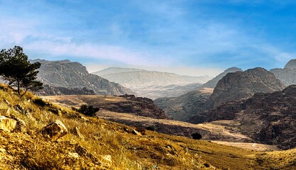 جبال البتراء- بانوراما- الاردن
Al- betra mountains- panorama- Jordan
