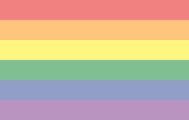 rainbow flag symbol of LGBT, pride month, 50% transparent, png
