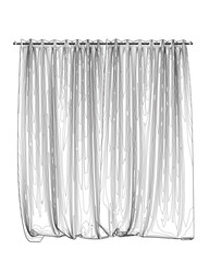Curtain isolated contour. Curtains outline icon line element. Vector illustration of curtains icon line isolated on clean background for your design..