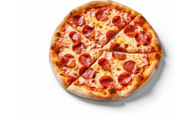 Pizza isolated on white background