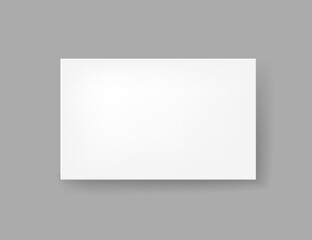 Mockup realistic business card. Realistic plastic card. Gift card paper