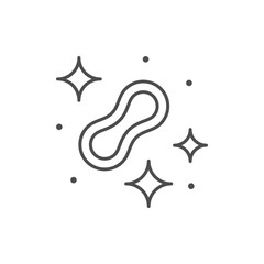 Good bacteria line outline icon