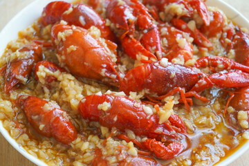  Chinese Food, Chinese garlic crayfish