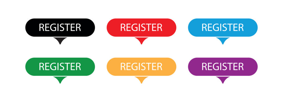 REGISTER buttons on white background